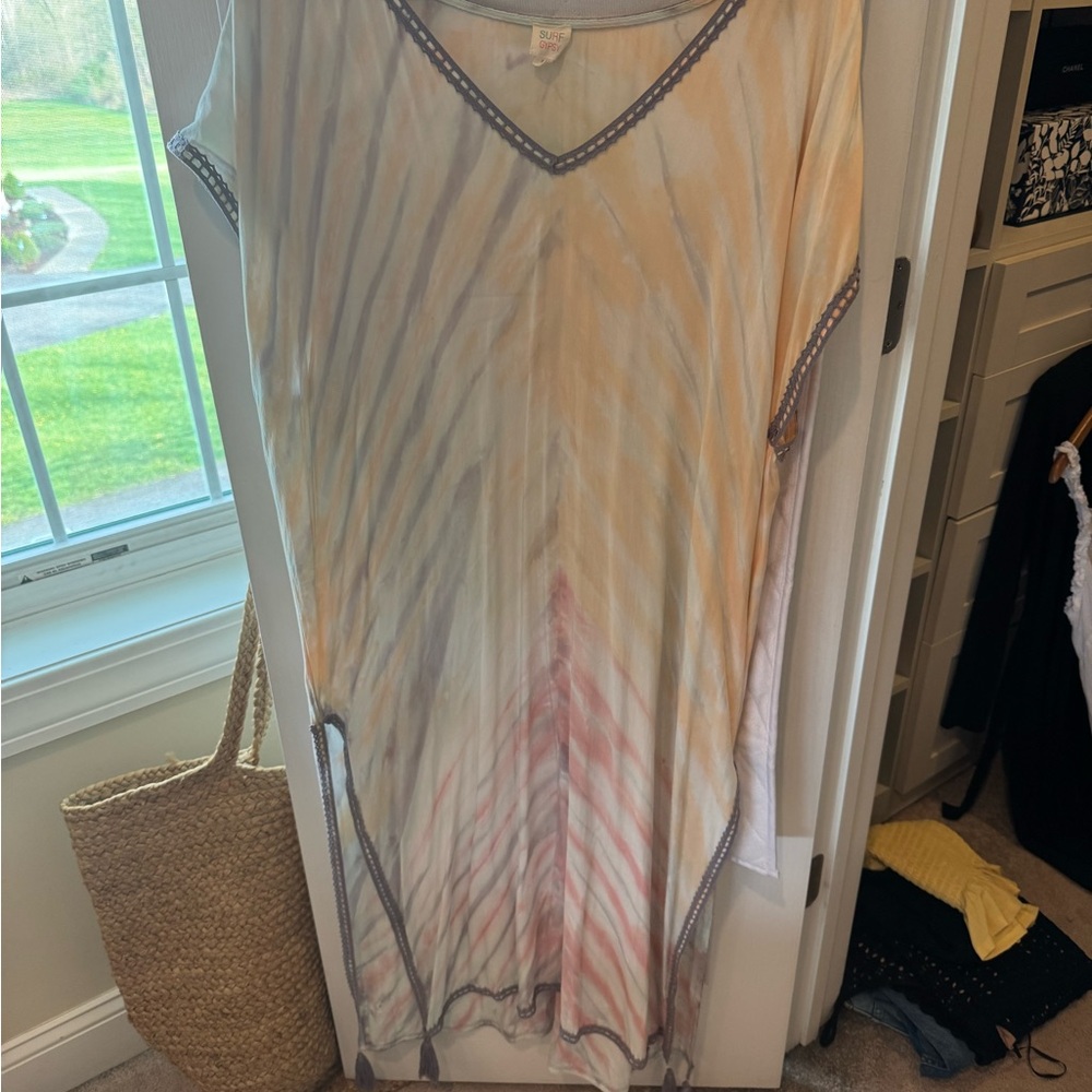 Surf Gypsy Pink and Purple Swim Coverup